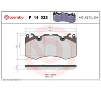 BREMBO P 44 023 Brake pad set
