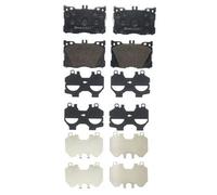 P50139 Front Brake Pad Set 4x Pads Prepared For Wear Indicator Braking By Brembo