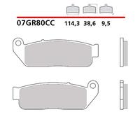 Brembo 07gr80 Type Cc Ceramic Brake Pads Blue