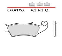 BREMBO FRONT BRAKE PADS KIT FIT ON KAWASAKI KLX D-TRACKER 250 98-03-COD. 07KA17S