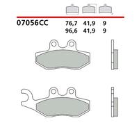 BREMBO FRONT BRAKE PADS KIT FOR VESPA PRIMAVERA 14-17-07056
