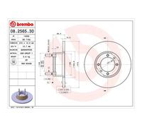 Brembo Front Brake Discs Solid 272mm Pair - 08.2565.30