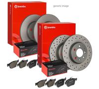 Brembo Front Perforated 283mm & Rear Solid 249mm Brake Discs & Pads
