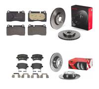 Brembo Front & Rear Brake Discs & Pads fits Audi Tt 2009-2014 2.5