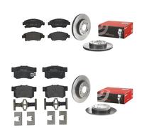 Brembo Brake Discs 10460048A 08.A147.11 - Rear Solid 260mm Pair - Fits Honda Civic VIII Saloon