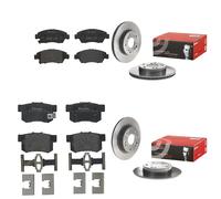 2x Brake disc solid 08.A147.11 BREMBO for HONDA CIVIC VIII Saloon