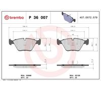 Brembo Brake Disc 09.7217.21 Rear Internally Vented - 2x - Fits Daimler XJ, Jaguar XJ, XK 8