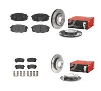 2x Brake Discs Rear Solid Braking System Fits Hyundai Kia BREMBO 08.C172.21