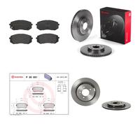 2x Brake Discs Pair Solid Rear 302mm 08.D430.11 Brembo Set 58411D3700 58411D7700