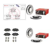 Brembo Front & Rear Brake Discs & Pads fits Toyota Auris 2012-2015 2.0