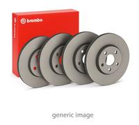 Brembo Front Vented 296mm & Rear 308mm Brake Discs fits Nissan Navara NP300