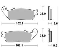 Brembo Organic carbon ceramic brake pads FRONT, ABE, 07HO4108