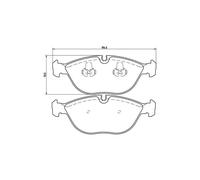 BREMBO P 06 019 Brake Pads Set Front for E Arnage CLK Continental Azure Passat 7