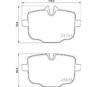 BREMBO P 06 101 Brake Pad Set, disc brake for ALPINA,BMW,BMW (BRILLIANCE)