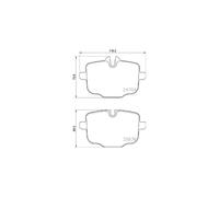 Brake pads P 06 101 BREMBO for BMW ALPINA