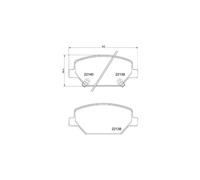 Brembo Brake Pad Set P 07 007 – Disc Brake – Fits Opel Insignia B Grand Sport 1.4 Turbo