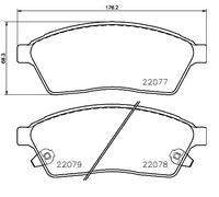 Brake pads P 09 009 BREMBO for CADILLAC SRX