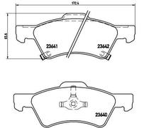 BREMBO P 11 015 Brake pad set