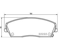 Brake pads P 11 041 BREMBO for CHRYSLER DODGE