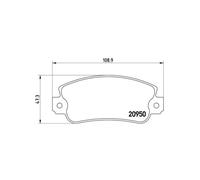 BREMBO P 23 021 Brake pad set