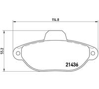 Brake pads P 23 060 BREMBO for FIAT ZASTAVA