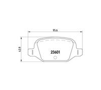 Brake pads P 23 064 BREMBO for FIAT ABARTH LANCIA LADA CITROËN