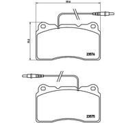 BREMBO P 23 082 Brake pad set