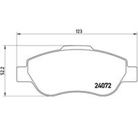 BRAKE PAD SET DISC BRAKE FOR FIAT PANDA/CLASSIC/Hatchback/Van 1.2L 4cyl PANDA