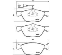 BREMBO P 23 112 Brake pad set