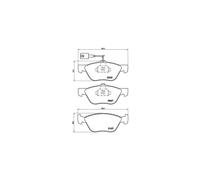 BREMBO P 23 112 Brake pad set