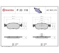 BRAKE PAD SET DISC BRAKE FOR FIAT DOBLO/Box/Body/MPV/MONOCAB 223A9.000 1.2L 4cyl