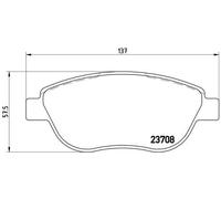 Brembo P23119 Front Disc Brake Pad - Set of 4