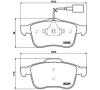 BREMBO P 23 132 Brake Pad Set, disc brake for ALFA ROMEO,DODGE