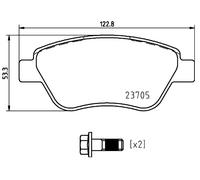 BRAKE PAD SET DISC BRAKE FOR FIAT DOBLO/MPV/Box/Body/MPV/MONOCAB 1.2L 4cyl