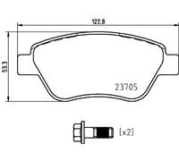 BREMBO P 23 169 Brake Pad Set, disc brake for FIAT