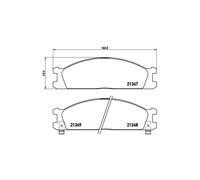 Brembo Brake Pad Set P 24 026 - Disc Brake - Fits Nissan, Subaru, Ford