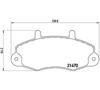 BREMBO P 24 032 Brake Pad Set, disc brake for FORD,FORD (JMC),FORD AUSTRALIA