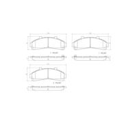 BREMBO P 24 041 Brake Pads Set Front for Explorer B-Series Ranger