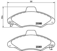 BREMBO P 24 045 Brake pad set