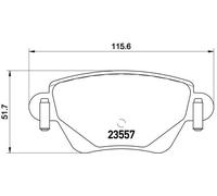 BREMBO P 24 059 Brake Pad Set, disc brake for CHANA,FORD,FORD (CHANGAN),FORD AUS