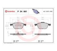 BREMBO P 24 061X Brake Pad