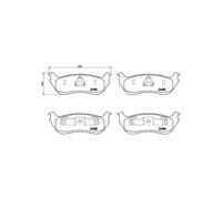 BRAKE PAD SET DISC BRAKE FOR FORD USA EXPLORER/SUV ESCAPE MERCURY 4.0L 6cyl 2.5L