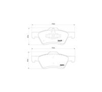 BREMBO P 24 159 Brake pad set