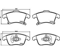 Brembo Front Brake Pad Set fits Ford S-Max Galaxy Mondeo