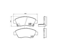 Brake pads P 28 024 BREMBO for HONDA CIVIC MK V Hatchback CIVIC MK V Saloon CAPA