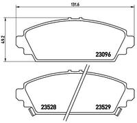 Brembo P28031 Brake Pad Set Replacement Fits Honda Accord 1.6 i