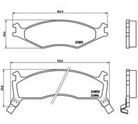 BRAKE PAD SET DISC BRAKE FOR KIA SPORTAGE/SUV FE 2.0L 4cyl SPORTAGE SUV