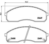 BREMBO P 30 012 Brake Pad Set, disc brake for KIA,KIA (DYK)