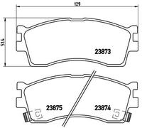 BREMBO P 30 016 Brake pad set