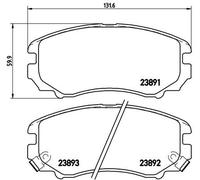 BREMBO P 30 018 Brake Pad Set, disc brake for CHANGAN,CHEVROLET (SGM),FENGON,HOR